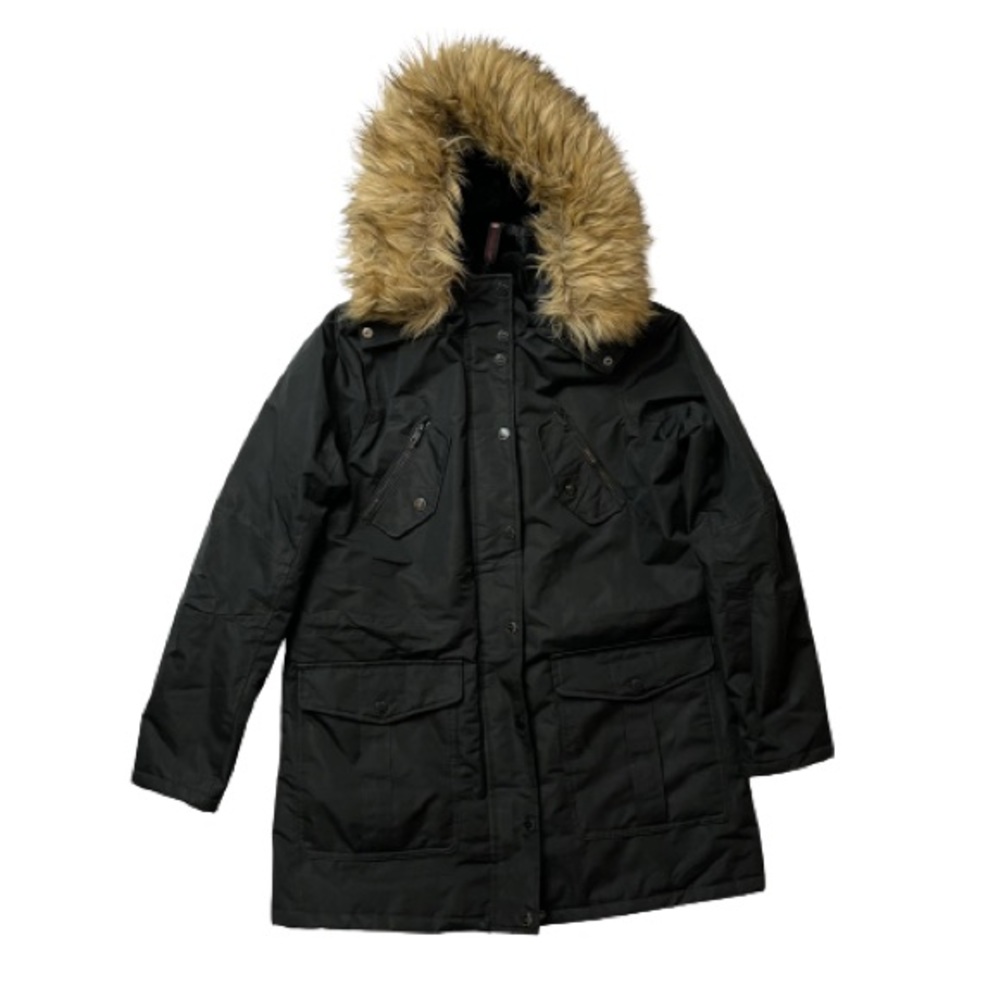Urban Republic Black Parka Removable Faux Fur Detachable Hood Women’s Size Lg